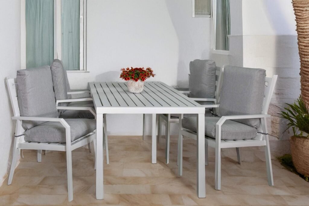 aluminium sun lounger, garden sun lounger, reclining sun lounger, outdoor aluminium furniture